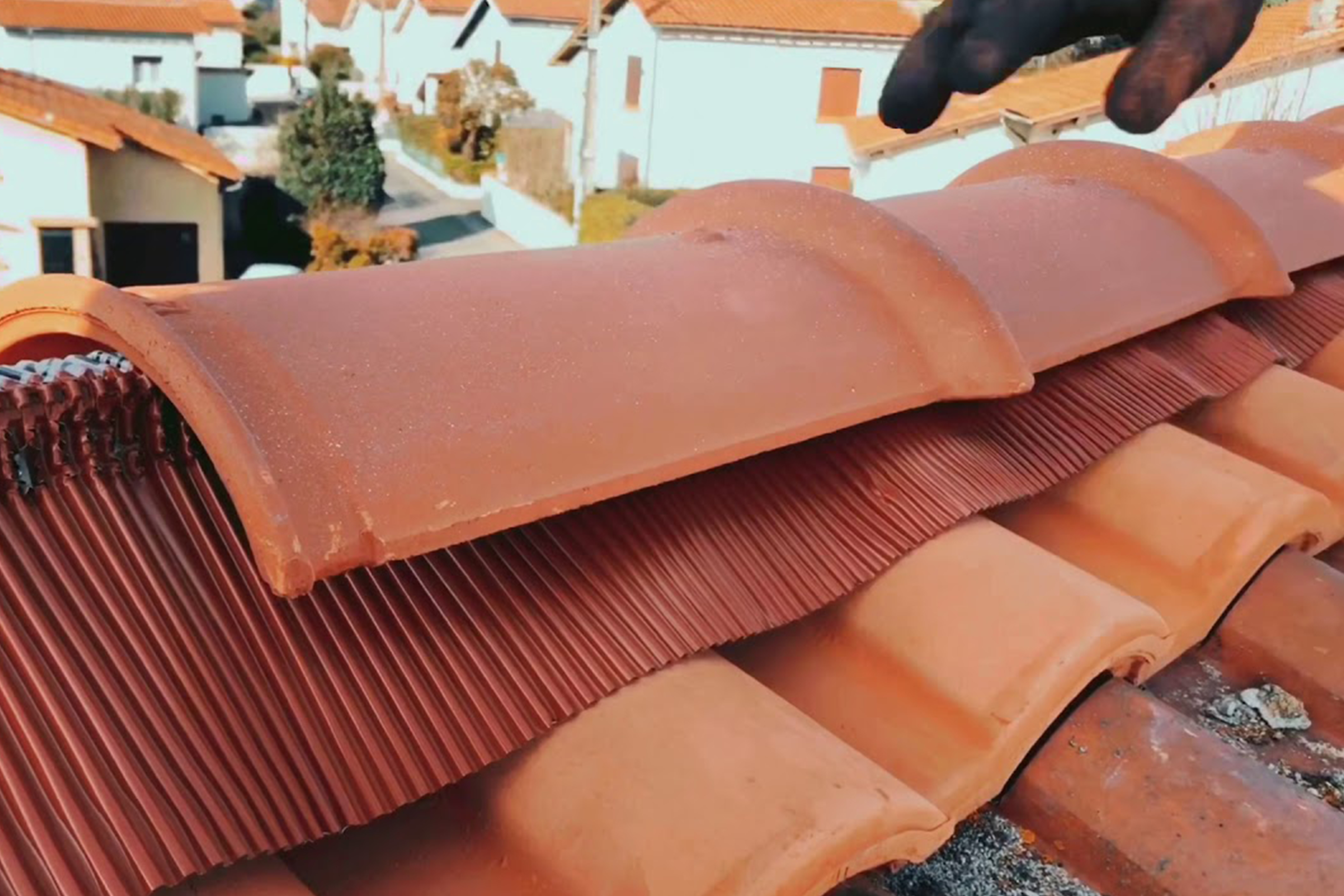 Remplacement de faîtières